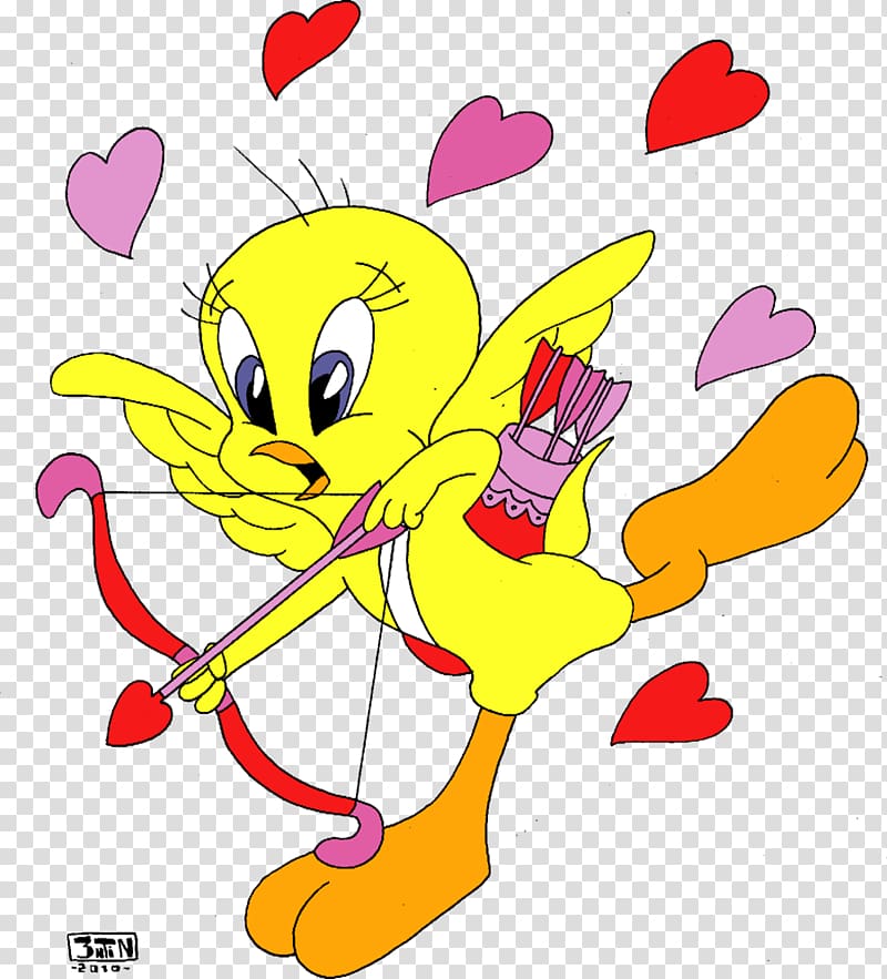 Tweety Cartoon Cupid Drawing, cupid transparent background PNG clipart