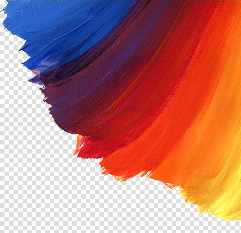 Watercolor painting Brush Oil paint, Color Paint Brushes, multicolored splash painting transparent background PNG clipart