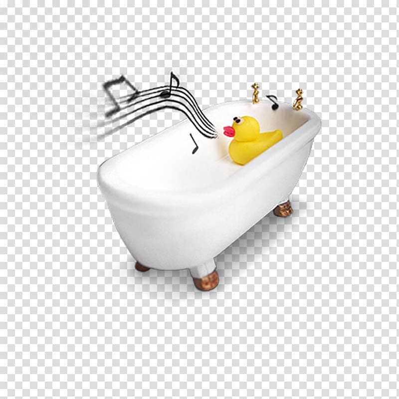 Little Yellow Duck Project, Bathtub transparent background PNG clipart