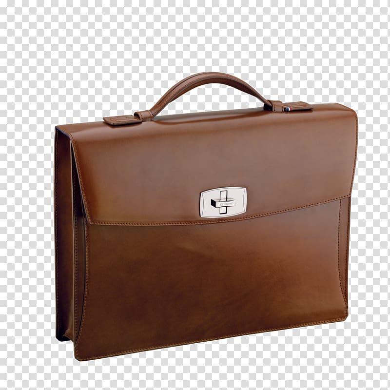 Briefcase S. T. Dupont Leather Handbag, briefcase transparent background PNG clipart