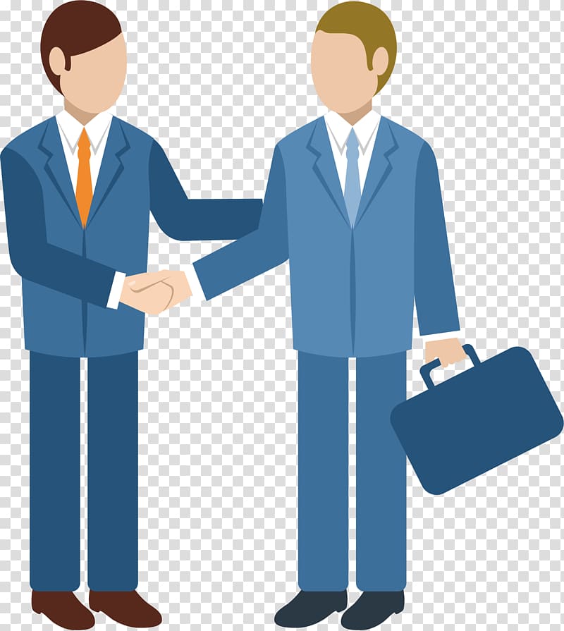 two men shaking hands , Customer relationship management Recruitment, Meeting clients transparent background PNG clipart