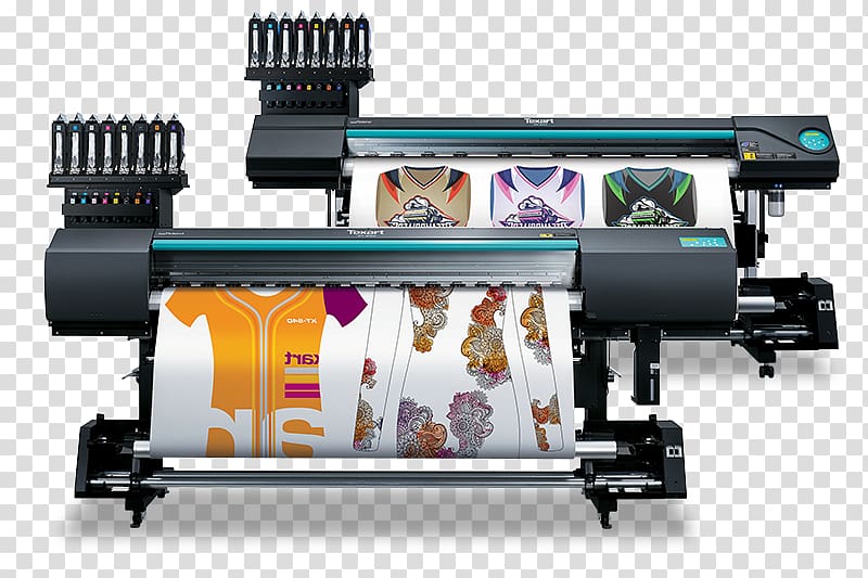 Dye-sublimation printer Textile printing Roland DG Roland Corporation, printer transparent background PNG clipart