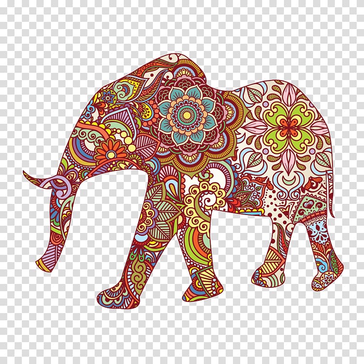 Elephantidae Decorative arts Drawing, hindu transparent background PNG clipart