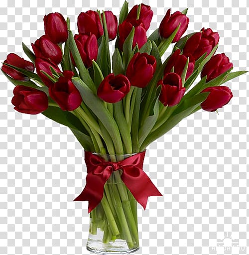 Tulip Flower bouquet Red Floristry, tulip transparent background PNG clipart