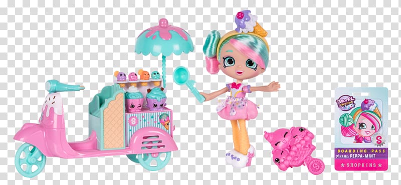 Scooter Shopkins Shoppies Peppa Mint Ice cream Amazon.com, scooter transparent background PNG clipart