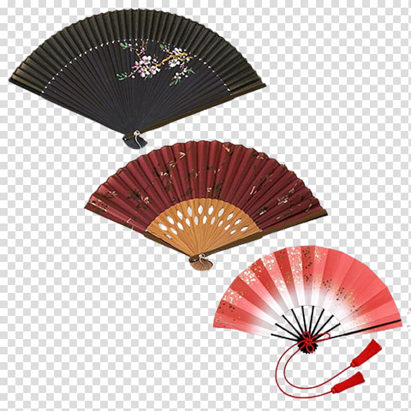 Japanese traditional dance Paper Hand fan Japanese traditional dance, Chinese fan sub transparent background PNG clipart