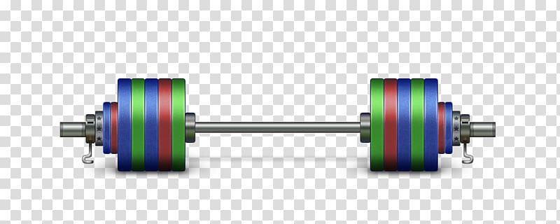 Dumbbell Olympic weightlifting Icon, Barbell transparent background PNG clipart