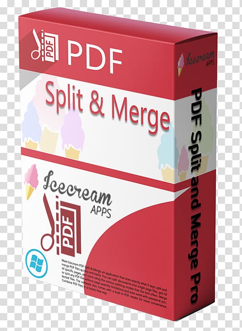 PDF Split and Merge Computer Software Master PDF Editor, ice Crack transparent background PNG clipart