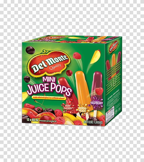 Juice Ice pop Fruit cup Del Monte Foods Flavor, juice transparent background PNG clipart