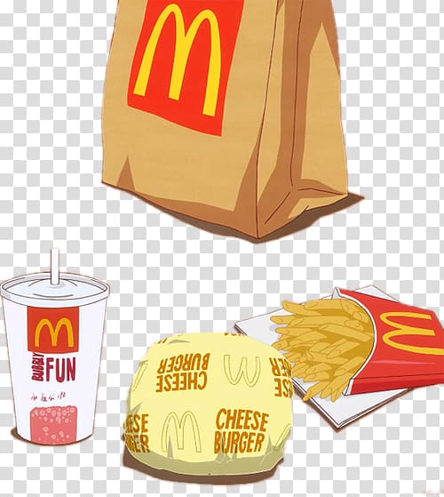 McDonald's Aesthetics Drawing Food McFlurry, pineapple bun transparent background PNG clipart