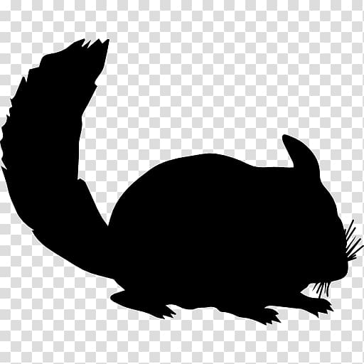 Chinchilla Silhouette Rex rabbit , animal silhouettes transparent background PNG clipart