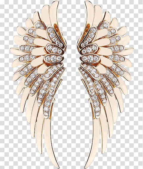 Earring Jewellery Gold Jewelry design, Golden Angel transparent background PNG clipart