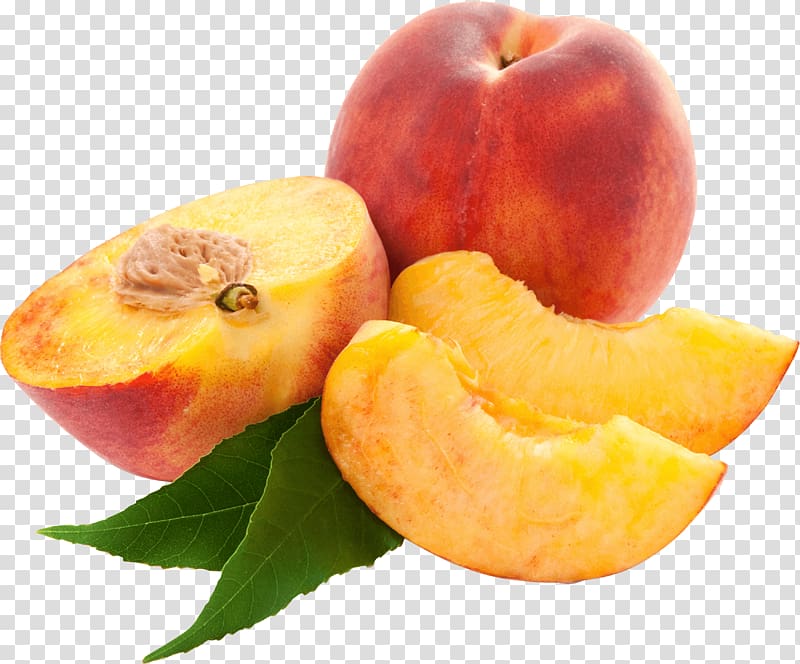 Nectarine , Sliced Peaches transparent background PNG clipart