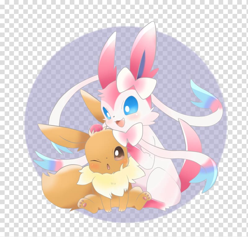 Sylveon Rabbit Drawing Eevee, eevee shiny transparent background PNG clipart