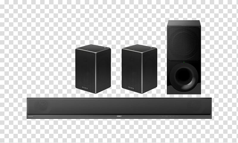 Soundbar Home Theater Systems Subwoofer Loudspeaker Wireless, SONY SPEAKERS transparent background PNG clipart