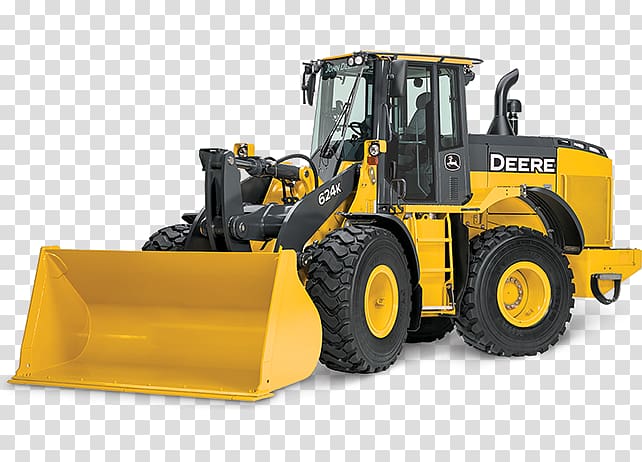 John Deere Skid-steer loader Heavy Machinery, front end loader backhoe transparent background PNG clipart