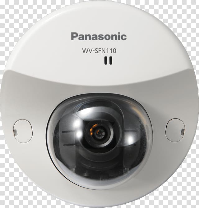 IP camera Closed-circuit television Panasonic WV-SF Dome Network Camera, Camera transparent background PNG clipart