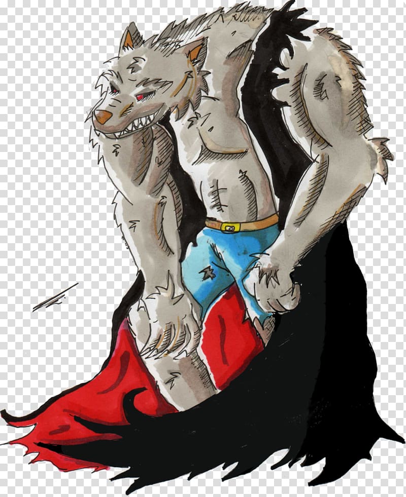 Fenrir Greyback Werewolf Legendary creature Gray wolf, werewolf transparent background PNG clipart