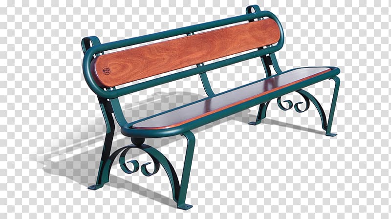 Bench Street furniture Metal Steel, wooden benches transparent background PNG clipart