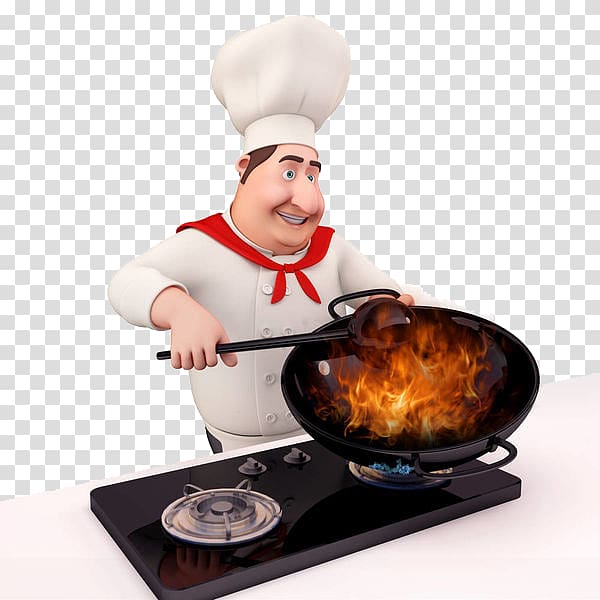 a cook who cooks big fires transparent background PNG clipart