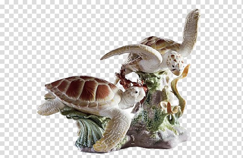 Sea turtle Lladró Sculpture Figurine, turtle transparent background PNG clipart