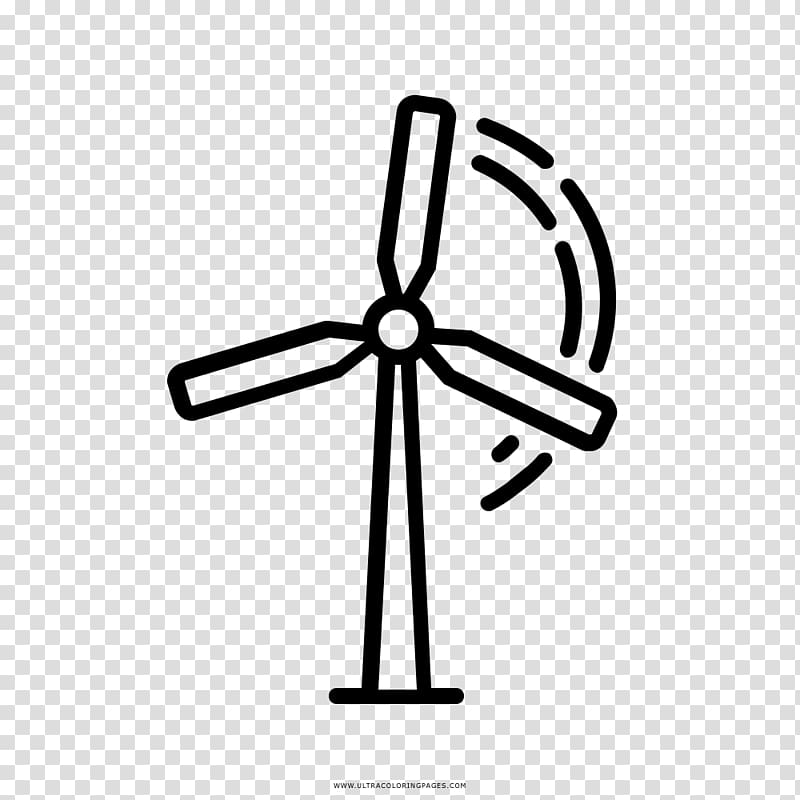 Wind power Turbina eólica Turbine Drawing Natural gas, energy transparent background PNG clipart