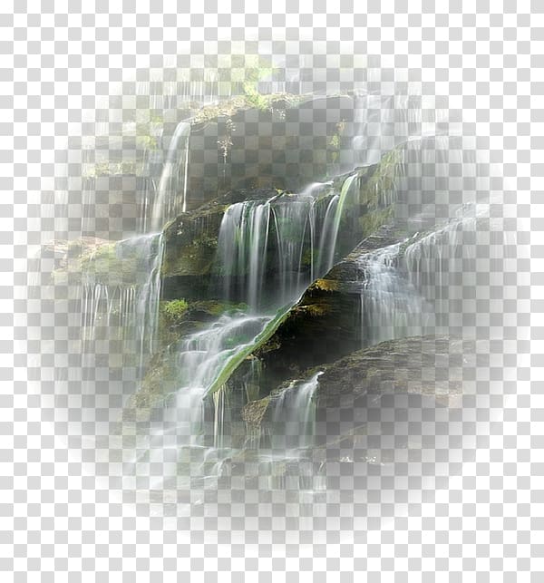 Waterfall Desktop Drawing Landscape, others transparent background PNG clipart