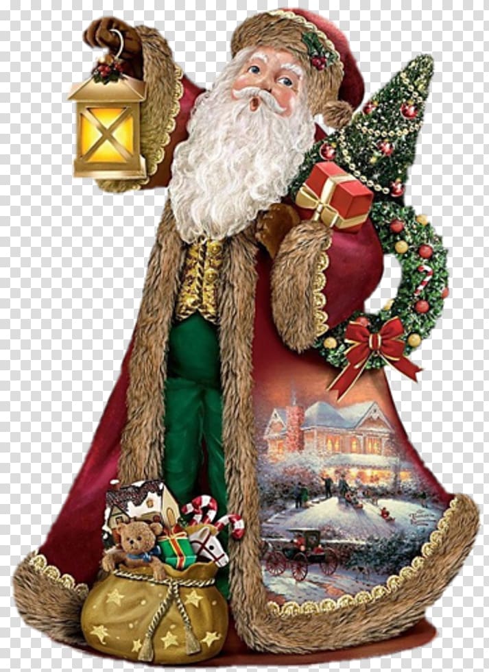Santa Claus Christmas ornament Ded Moroz Deck the Halls, santa claus transparent background PNG clipart