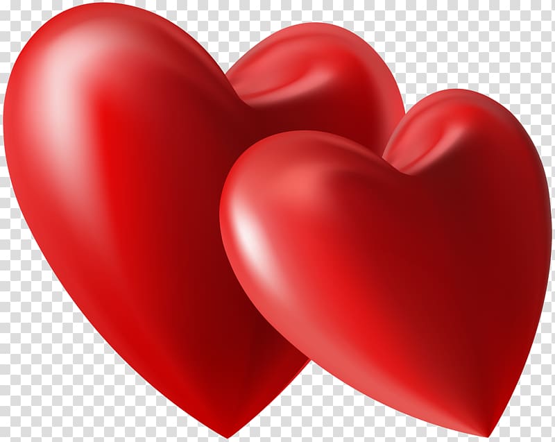 Two heart red art, Heart Computer Icons Love, red hearts transparent  background PNG clipart