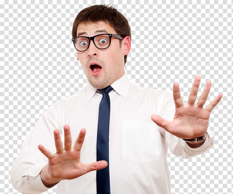 Person, Scared man transparent background PNG clipart