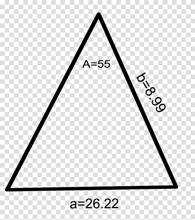 Triangle Mathematics Law of sines Geometry, triangle transparent background PNG clipart