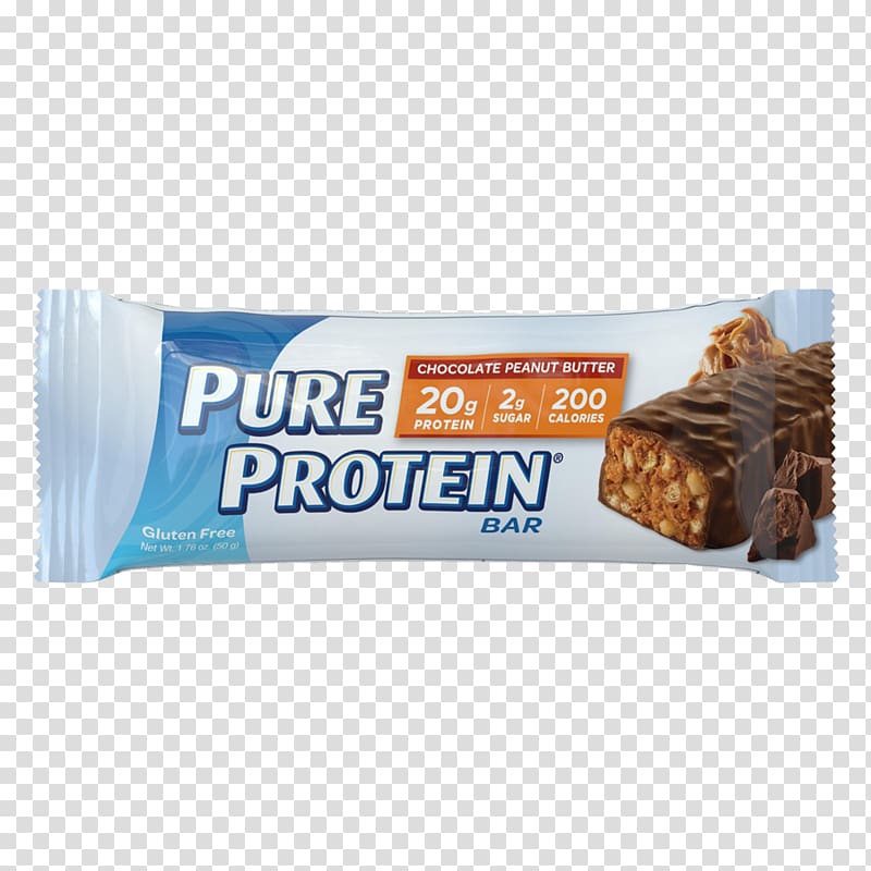Pure Protein Chocolate Bar Protein bar Peanut butter, chocolate flavor transparent background PNG clipart