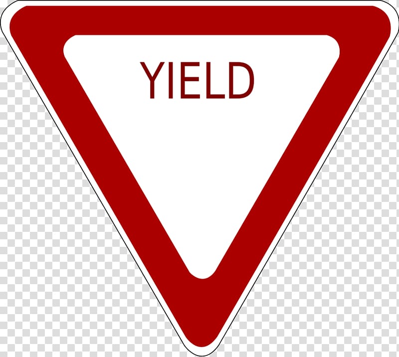 Yield sign Traffic sign Stop sign , Traffic Signs transparent background PNG clipart