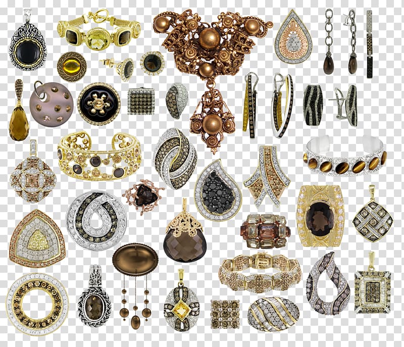 Jewellery Flower Megabyte , Vintage jewelry transparent background PNG clipart