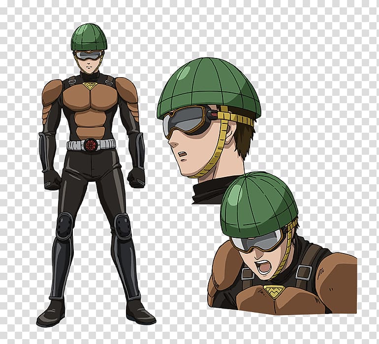 One Punch Man Chikashi Kubota Anime Hero Character, cowboy face transparent background PNG clipart