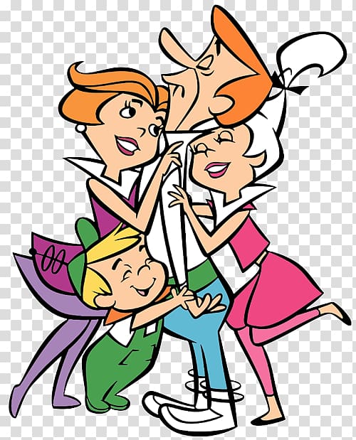 Judy Jetson George Jetson Wilma Flintstone Jane Jetson Elroy Jetson, others transparent background PNG clipart