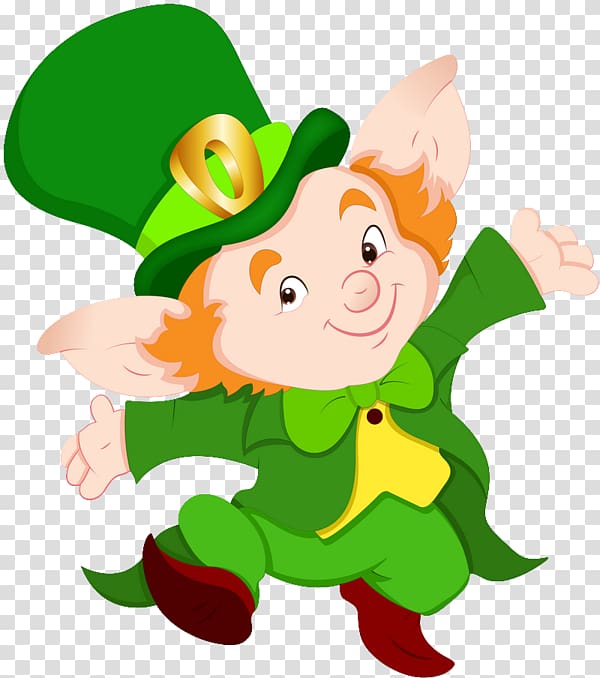 Leprechaun Elf Irish people , Elf transparent background PNG clipart