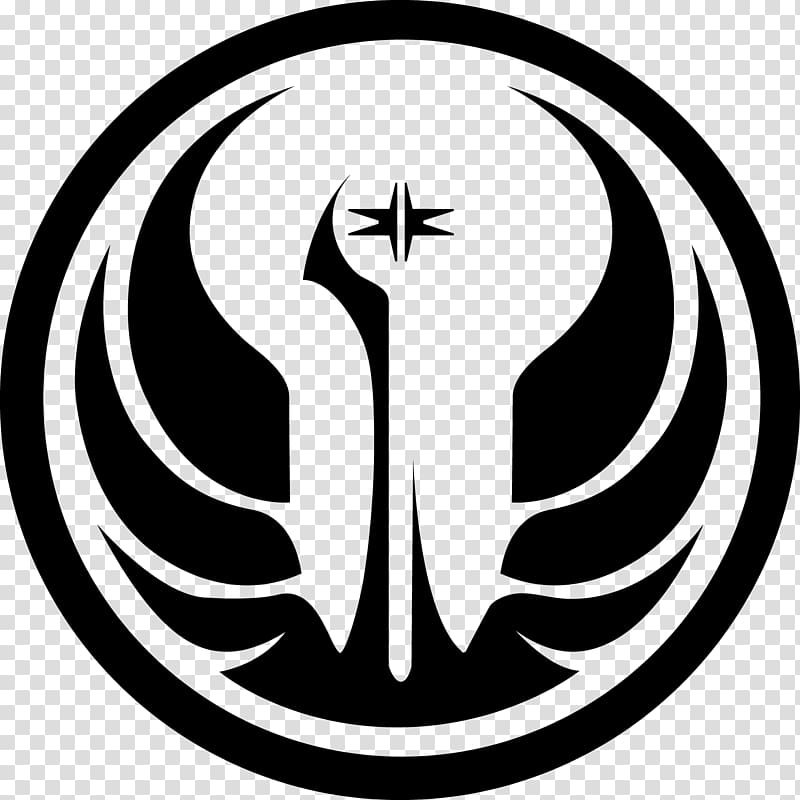 Star Wars: The Old Republic Galactic Republic Jedi Logo, emblem transparent background PNG clipart