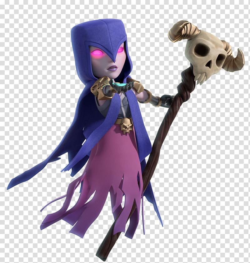 woman wearing purple cape and pink dress , Clash of Clans Clash Royale Boom Beach Hay Day Witchcraft, clash royal transparent background PNG clipart