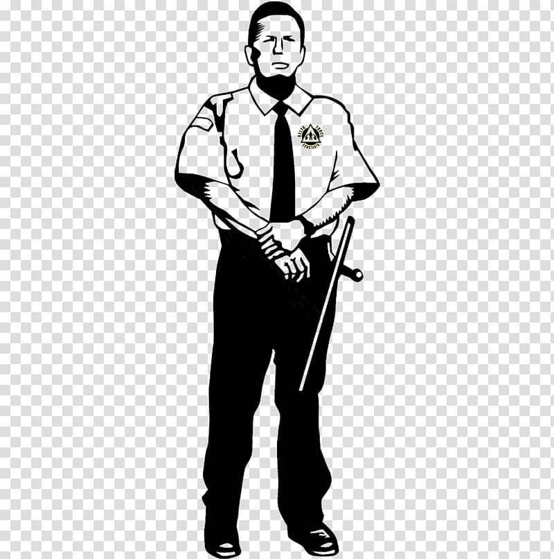 police officer clip art black and white