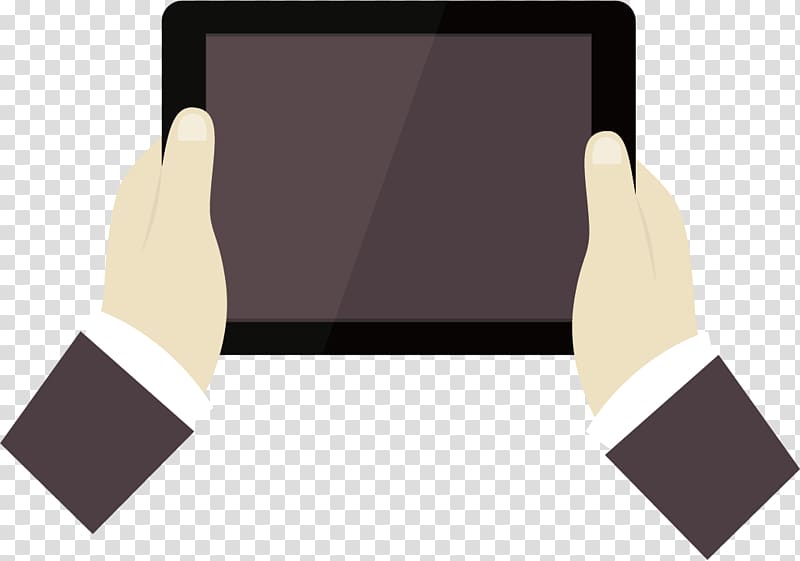 Tablet computer Computer file, Hands holding Tablet PC transparent background PNG clipart