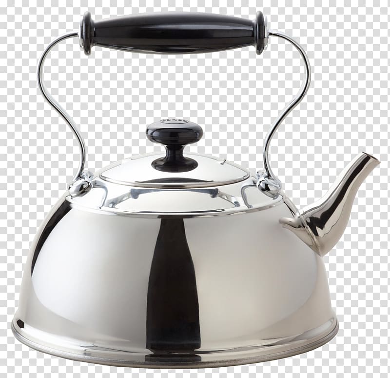 silver kettle, Teapot Kettle Kitchen stove Glass, Tea Kettle transparent background PNG clipart