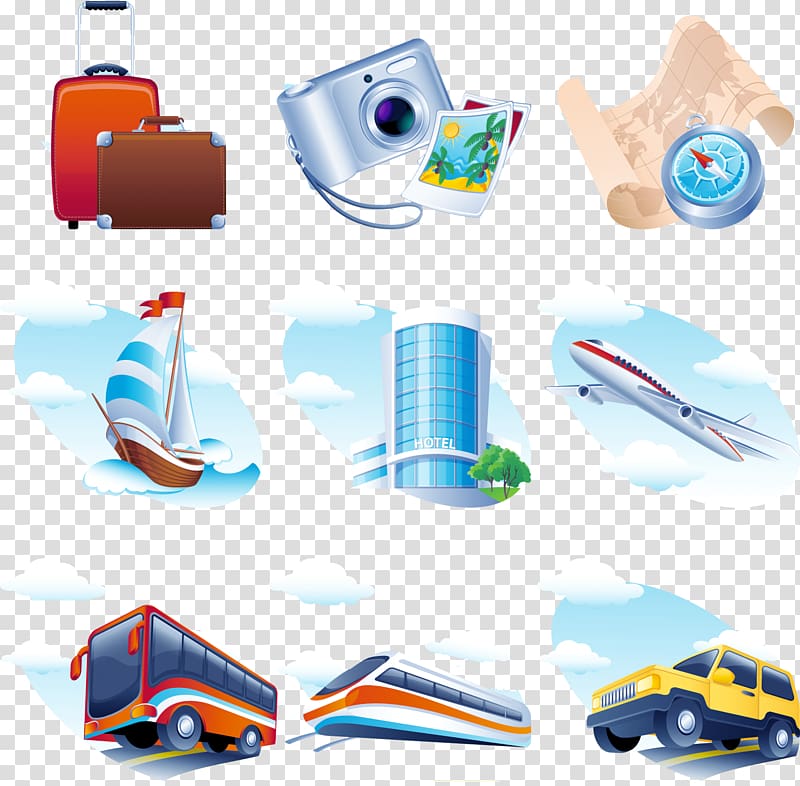 Air travel Icon, travel elements transparent background PNG clipart
