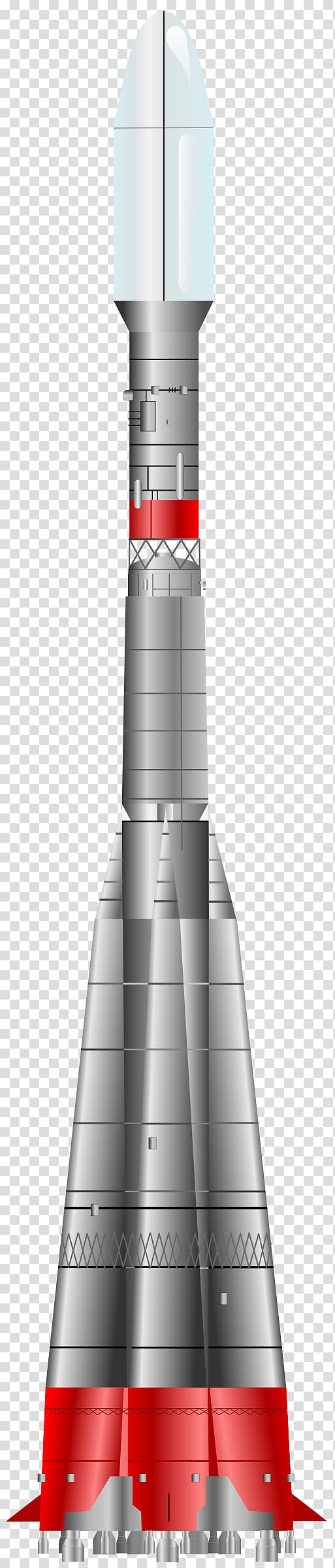 Soviet space program Soyuz Rocket Spacecraft, Rocket transparent background PNG clipart