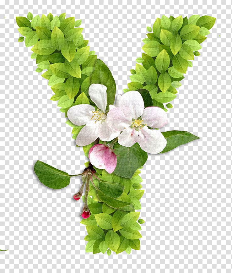 Floral design Letter English alphabet Flower, flower transparent background PNG clipart