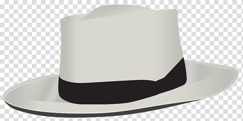 white and black fedora hat illustration, Product Fedora Design, Male Hat transparent background PNG clipart