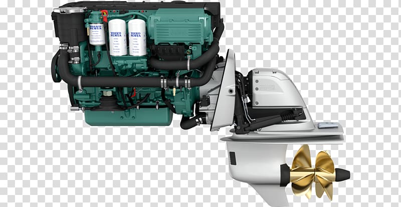 Common rail Sterndrive Volvo Penta Inboard motor Engine, 3c products transparent background PNG clipart