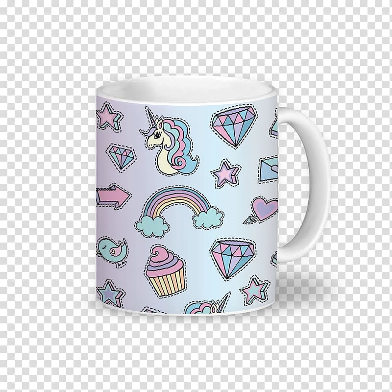 Art museum Printmaking Artist Coffee cup, Unicorn LASHES transparent background PNG clipart