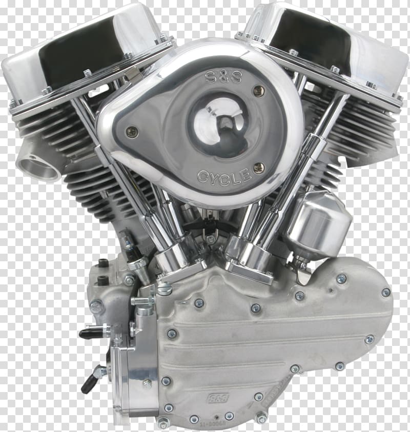 Harley-Davidson Panhead engine S&S Cycle Motorcycle, engine transparent background PNG clipart