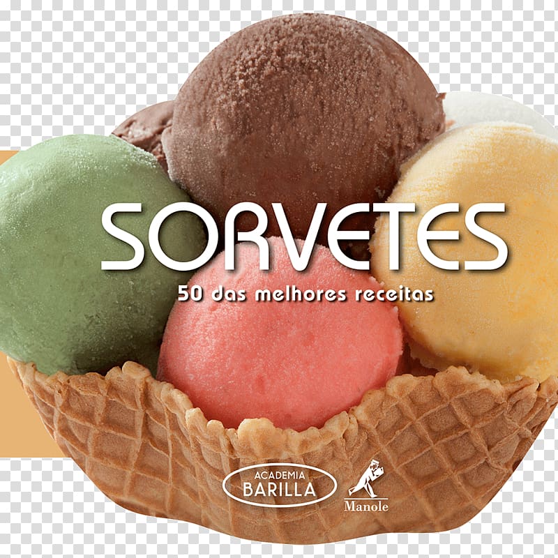 Chocolate ice cream Sorvetes: 50 DAS MELHORES RECEITAS Italian cuisine Academia Barilla, ice cream transparent background PNG clipart